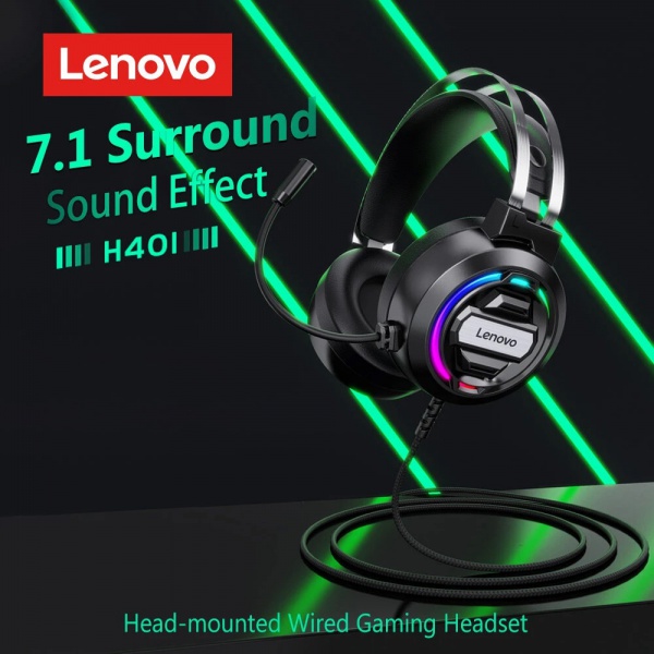 88 هدست گیمینگ باسیم لنوو Lenovo H401 gaming headset - دیجی مارکت لند