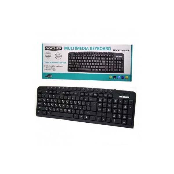 keyboard_mr308- کیبورد مولتی مدیا سیمی مچر مدل MR-308 - دیجی مارکت لند